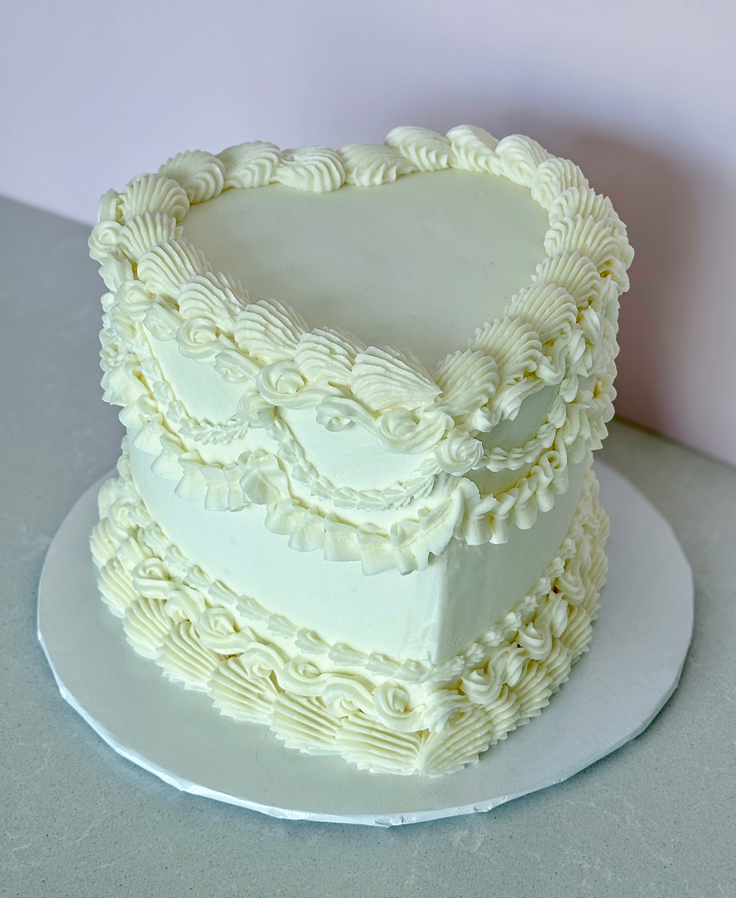 Vintage Heart Cake